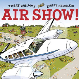 cover of "Air Show" cover of "Air Show" showing a plane flying and other planes on the ground below