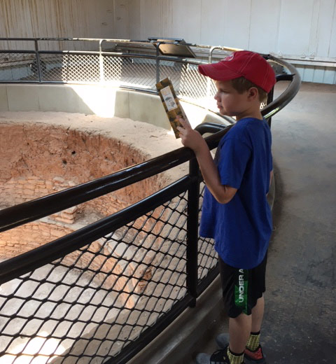 Young child at Mesa Verde National Park