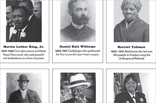 trading cards of Black heroes