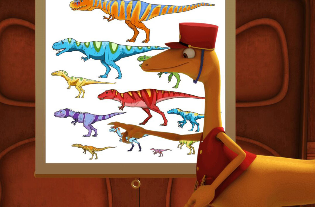 dinosaurs from animated show for kids