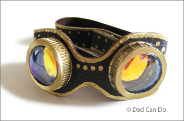 photo of steampunk-style goggles