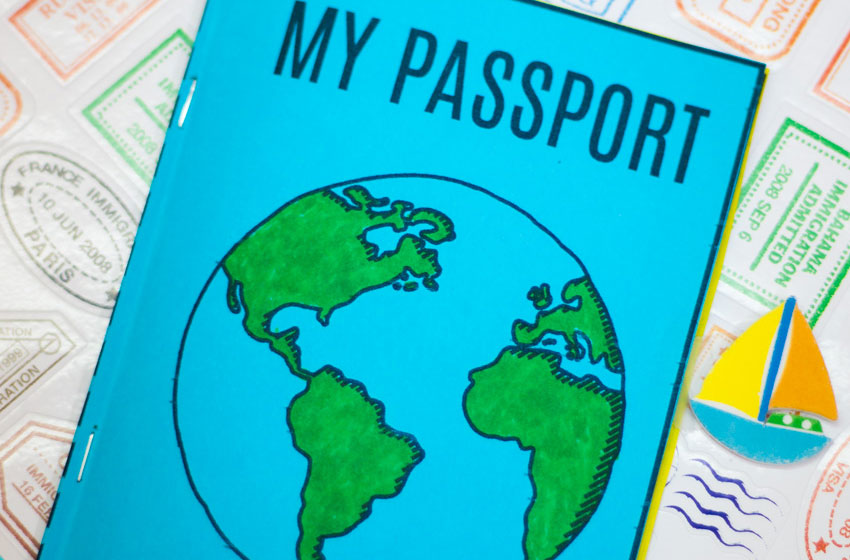 DIY passport for kids