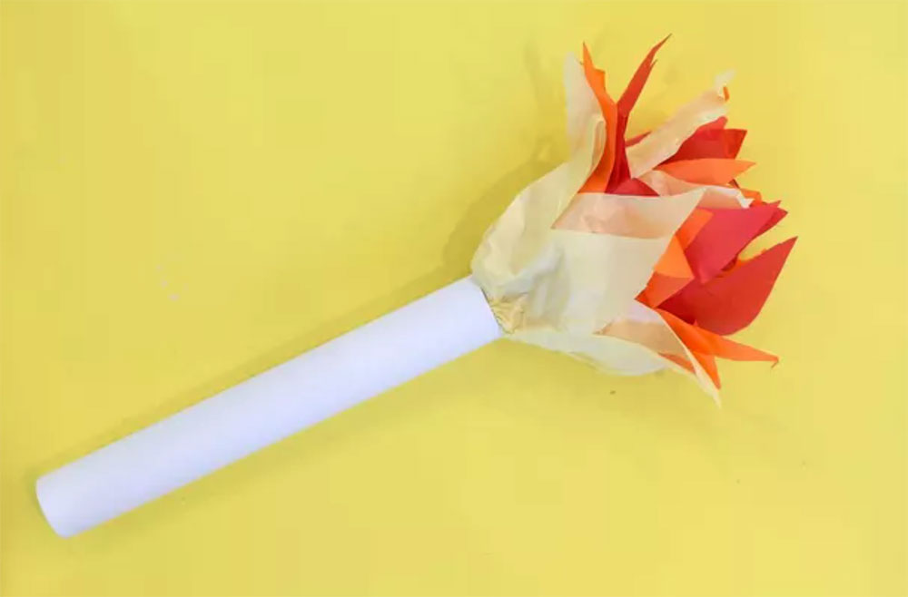 DIY torch made out of paper
