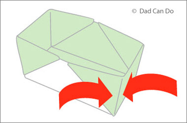 part of the instructions to create an oragami box
