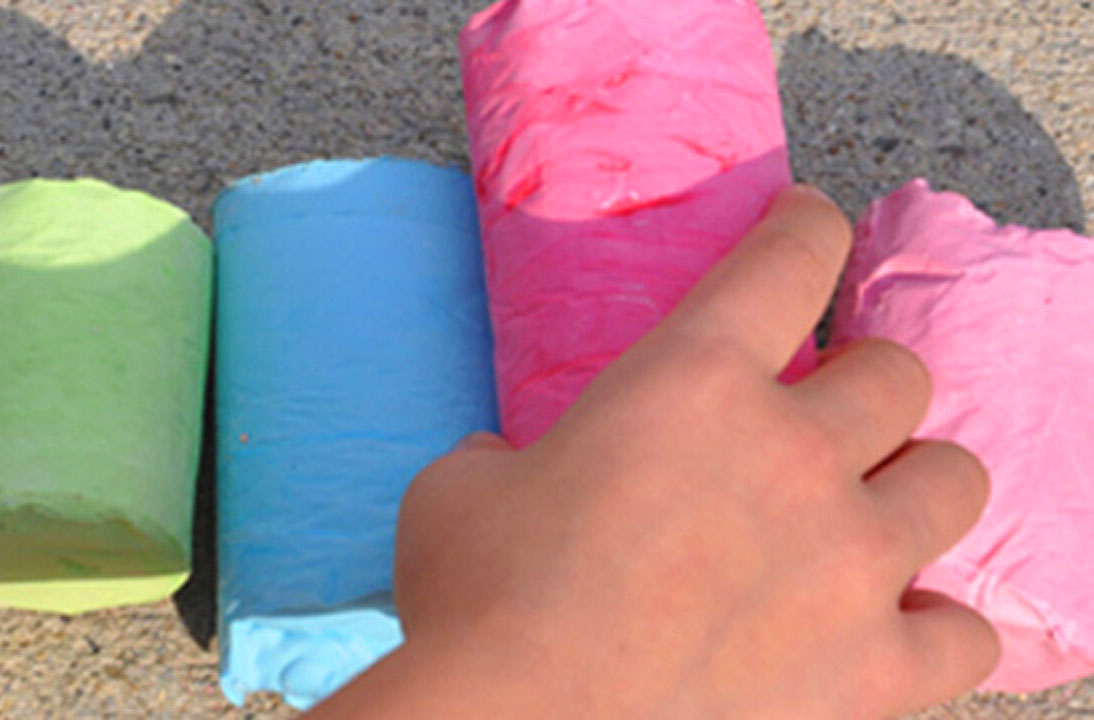 Extra large sticks of colored chalk