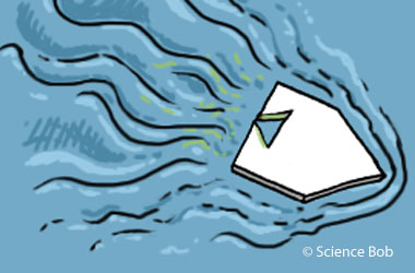 drawing of a boat made from soap