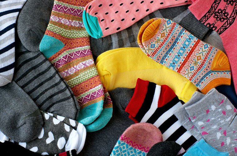 pile of colorful socks