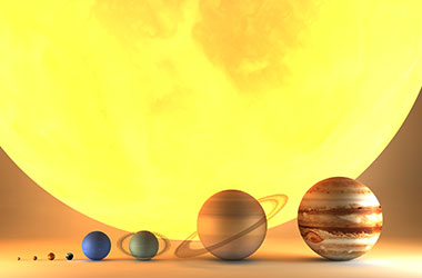 model of solar system