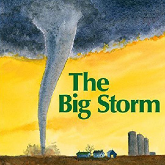 cover of "The Big Storm" showing a funnel cloud