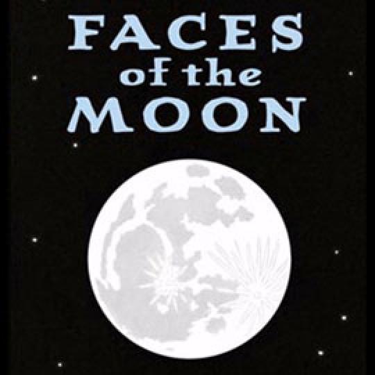 cover of "Faces of the Moon" showing the moon