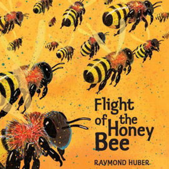 cover of "Flight of the Honey Bee" showing bees in flight