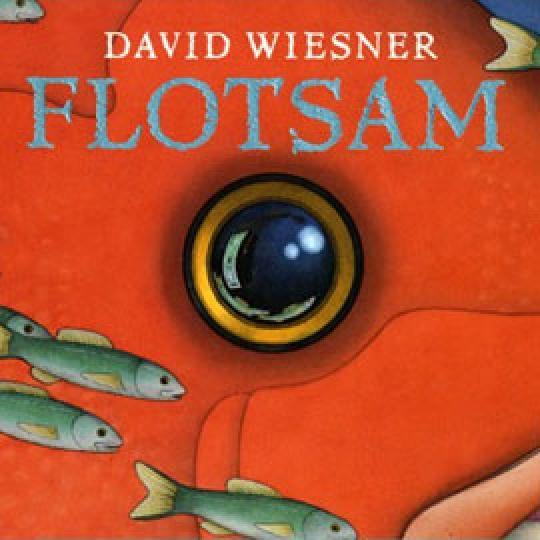 cover of "Flotsam" showing a fish's eye
