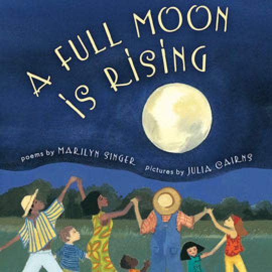 cover of "A Full Moon is Rising" showing people dancing under the moon