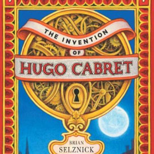 cover of "The Invention of Hugo Cabret" showing an intricate lock