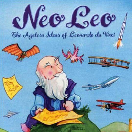 illustrated cover of Neo Leo showing a seated man with planes flying around