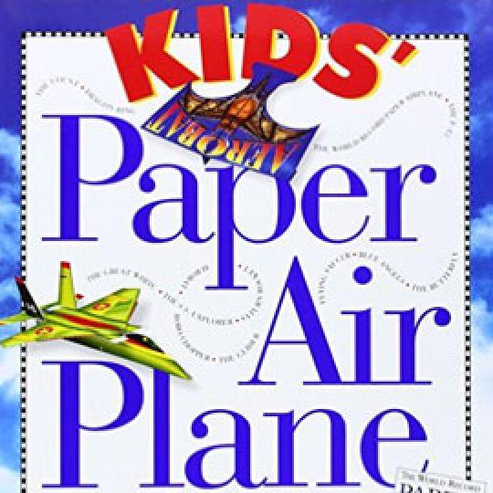 cover of "Kids Paper Air Plane" showing two airplanes flying