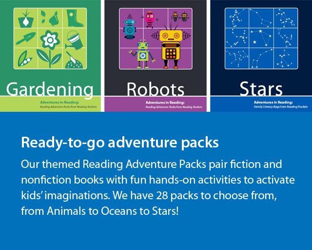 Browse our library of themed Reading Adventure Packs