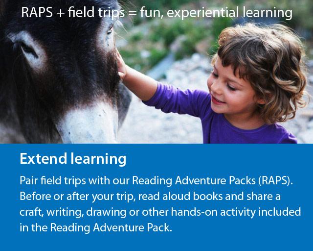 Reading Adventure Packs + field trips = fun, experiential learning