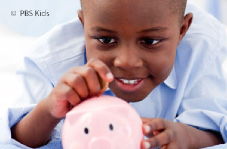 boy with a piggy bank