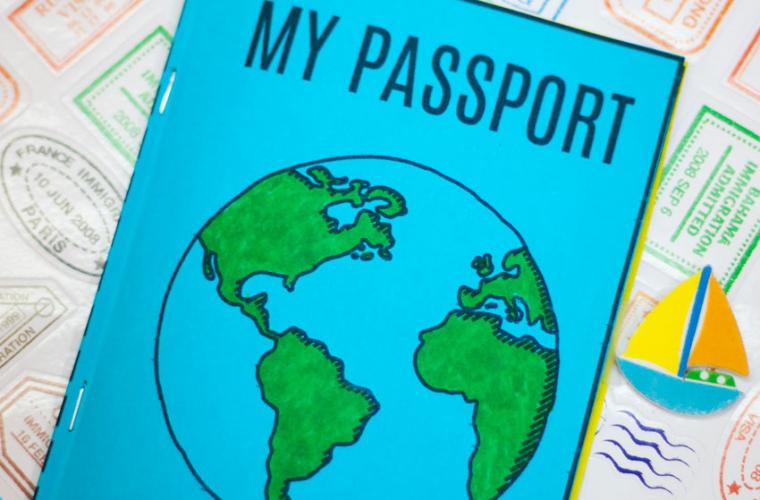 DIY passport for kids