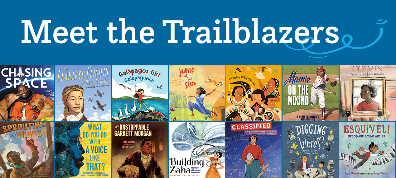 book cover collage of multicultural biographies for children